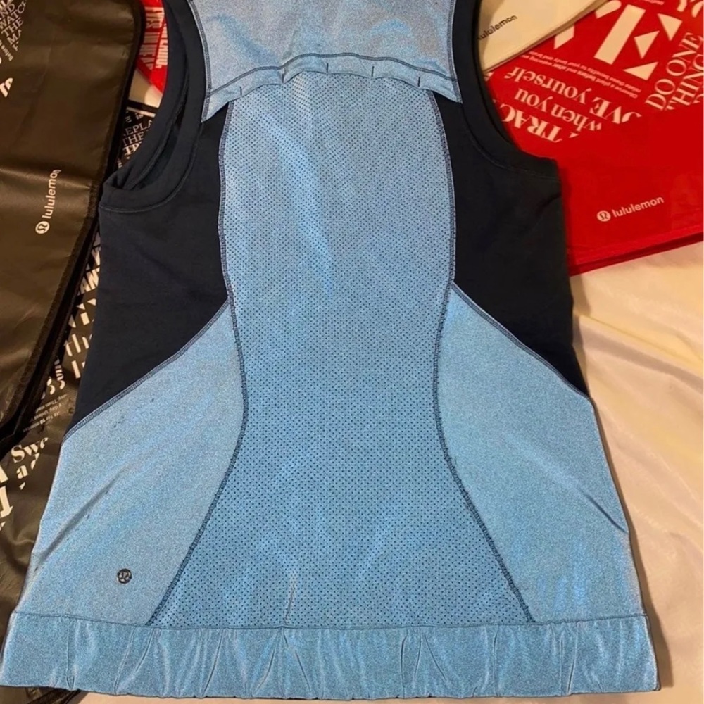 Lululemon Let’s Get Visible Reflective Vest. Dark Teal. Sz 8 - Picture 11 of 12